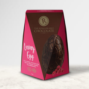 Luxury Raspberry Egg | 72% Dark Chocolate