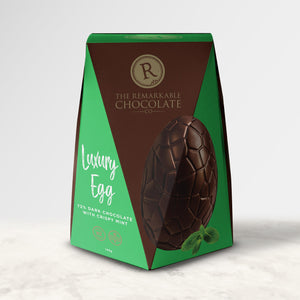 Luxury Crispy Mint Egg | 72% Dark Chocolate